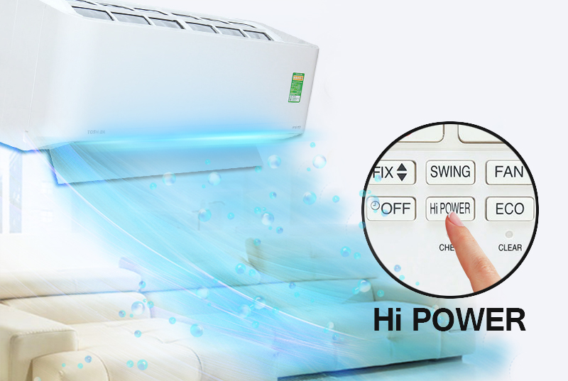 Làm lạnh mạnh mẽ nhờ chế độ HI Power